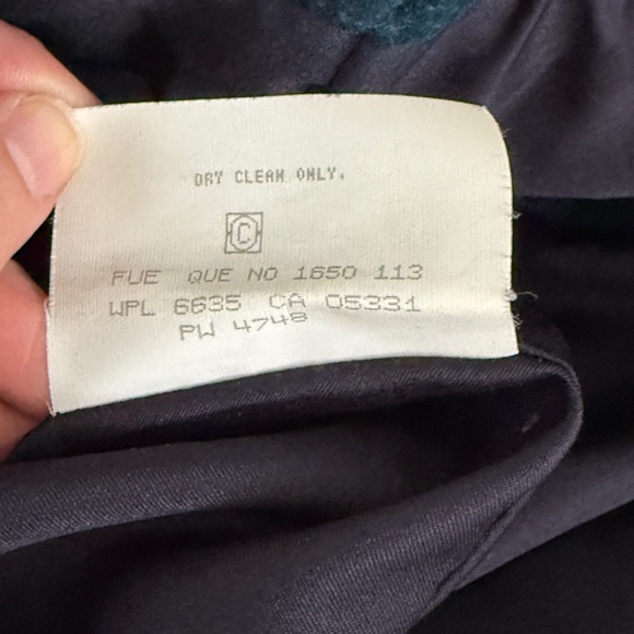 Vintage Woolrich Blue and Green Patterned Women's Jacket - Picture 10 of 10